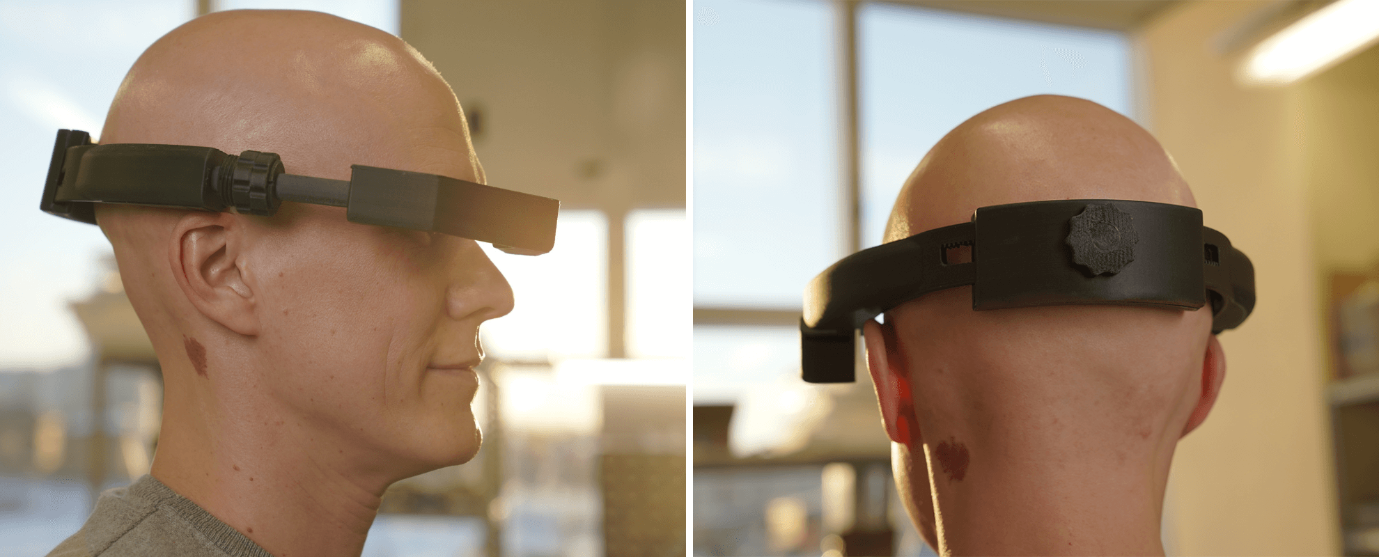 fiber 3D printed virtual reality glasses.